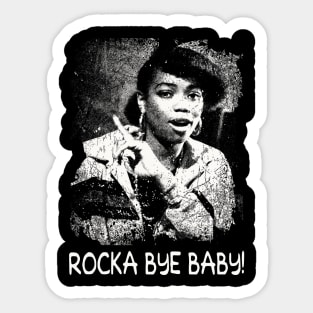 Retro Art Rocka Bye Baby Sticker